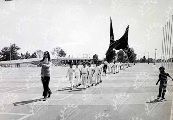 México, 1 de marzo de 1970 - Simulacro de la Inaguración del Mundial México